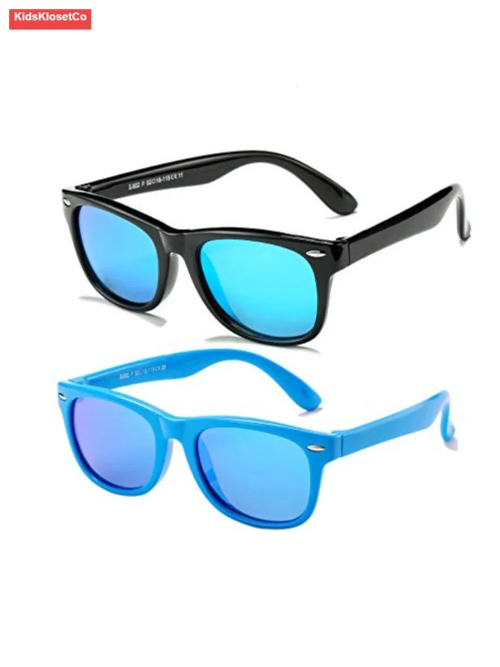 Kids Polarized Sunglasses TPEE Rubber Flexible Frame UV Protection for Ages 3-8